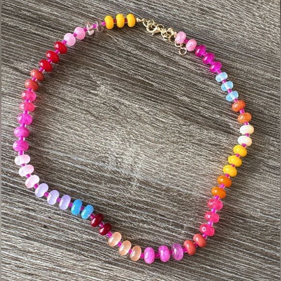 Anthropologie Multicolor Beaded Necklace - Picture 3 of 3